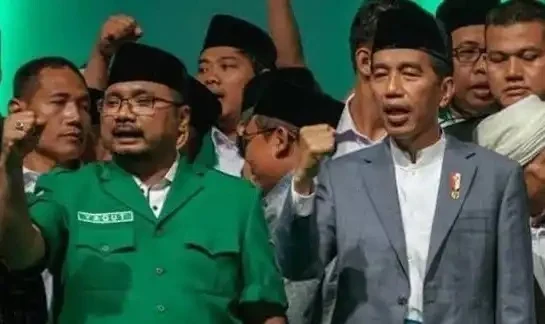 KPK Sita Aset Yaqut Lebih dari Rp100 Miliar, Kerugian Negara Kasus Kuota Haji Capai Rp622 Miliar Mantan Menteri Agama Yaqut Cholil Qoumas (Gus Yaqut) dan Presiden RI Ke-7, Joko Widodo.