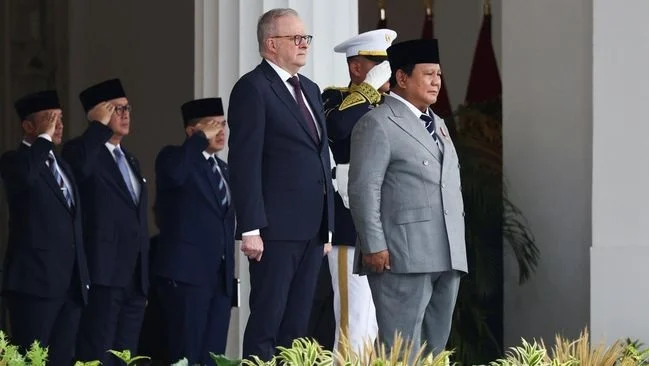 Suasana Akrab Warnai Pertemuan Prabowo dan PM Albanese di Istana Merdeka Presiden Prabowo Subianto dengan Perdana Menteri Australia Anthony Albanese di Istana Merdeka, Jakarta, Jumat (6/2/2026).