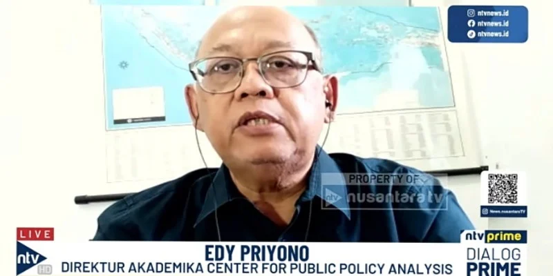 Indonesia Berpeluang Kurangi Ketergantungan BBM dari Timur Tengah lewat Kerja Sama Energi dengan AS Direktur Akademika Center for Public Policy Analysis, Edy Priyono. Foto: Tangkapan layar YouTube