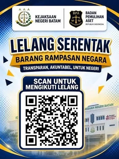 Kejari Batam Lelang 31 Barang Rampasan Negara, Harga Mulai Rp200 Ribu
